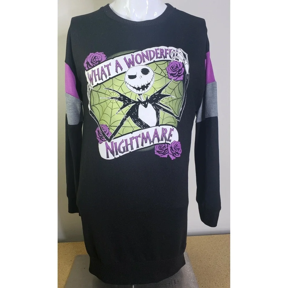 Disney What A Wonderful Nightmare Before Christmas Tunic Top‎ Sleep Shirt Medium